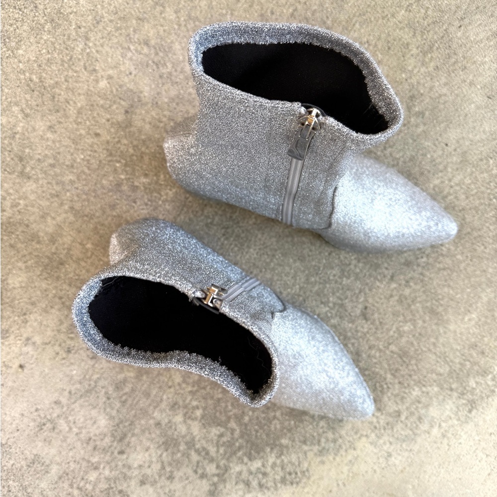 Lulu's Silver Ankle Boots - Picture 10 of 11